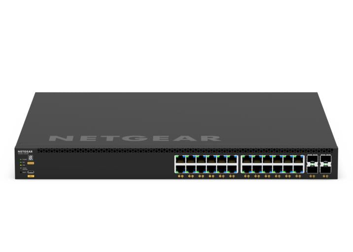 <b>Fully Managed M4350-24G4XF (GSM4328) </b><br>24x1G PoE+ | 4xSFP+