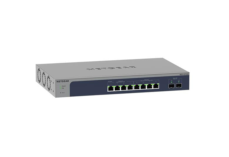 <b>NETGEAR (MS510TXM)</b><br>8埠 10G/Multi-Gig 智能網管交換機 | 8x1G/10G | 2 x SFP+ Multi-GIG/10G | Smart