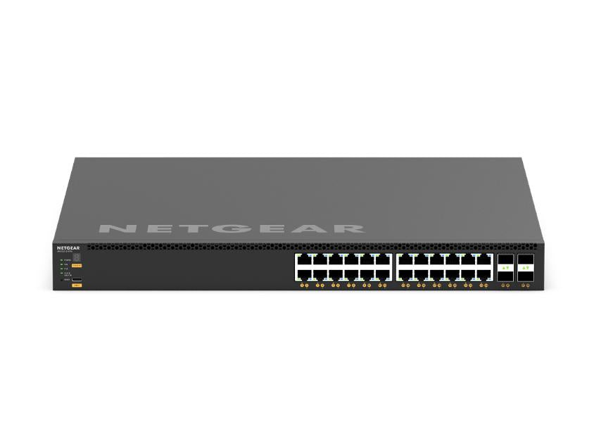 <b>Fully Managed M4350-24X4V (XSM4328CV) </b><br>24x10G/Multi-Gig PoE+ 4xSFP28 (25G)