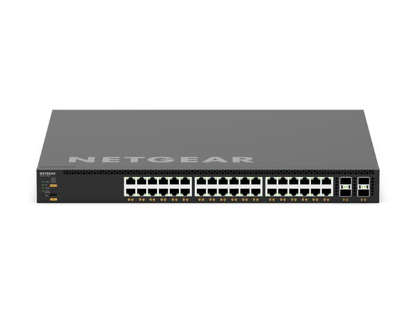 <b>Fully Managed M4350-36X4V (XSM4340CV) </b><br>36x10G/Multi-Gig PoE+ (280W 基本) 高達 1,760W | 4xSFP28 25G