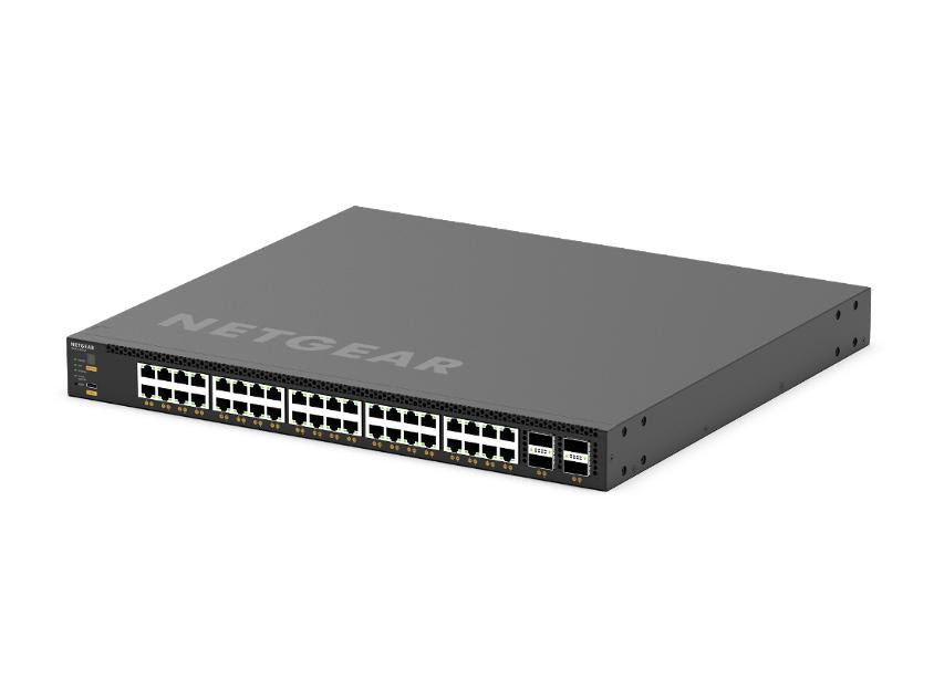 <b>Fully Managed M4350-40X4C (XSM4344C) </b><br> 40x10G/Multi-Gig PoE++(196W基座,高達1,676W) | 4xQSFP28 100G