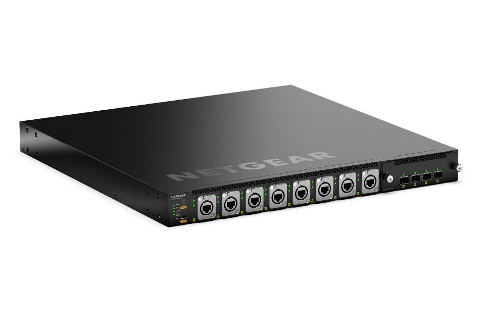<b>NETGEAR M4350-16M4V (MSM4320)</b><br> | 16x 2.5G PoE++(530W基座,高達1,130W) | 包括8x Neutrik etherCON | 4xSFP28 25G網管交換機