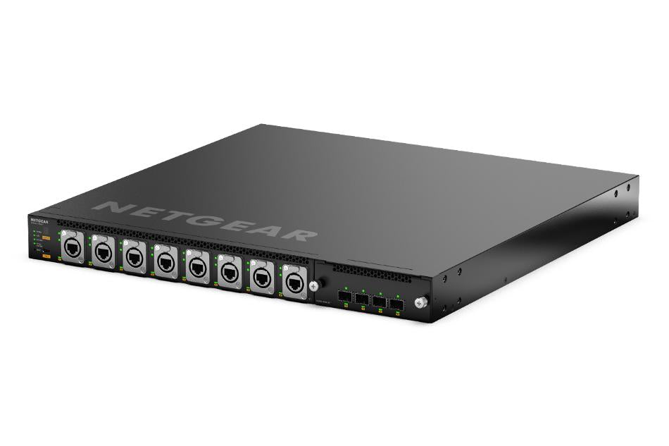 <b>NETGEAR M4350-16M4V (MSM4320)</b><br> | 16x 2.5G PoE++(530W基座,高達1,130W) | 包括8x Neutrik etherCON | 4xSFP28 25G網管交換機