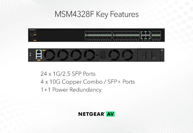<b>NETGERA M4350-24F4X (MSM4328F)</b><br> | 24x2.5G | 4x10G/Multi-Gig PoE++(522W基座,最高2,520W) | 4xSFP28 25G 管理型交換機 (Copy)