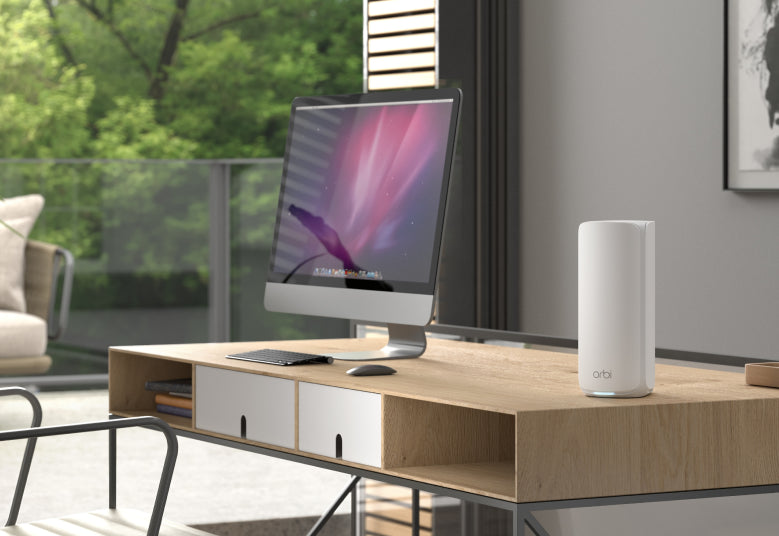 <b>Orbi (RBE872)</b> <br>三頻 BE21000 WiFi 7 Mesh 無線系統<br>(2件裝, 1主機+1分機)