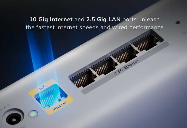<b>Orbi (RBE872)</b> <br>三頻 BE21000 WiFi 7 Mesh 無線系統<br>(2件裝, 1主機+1分機)