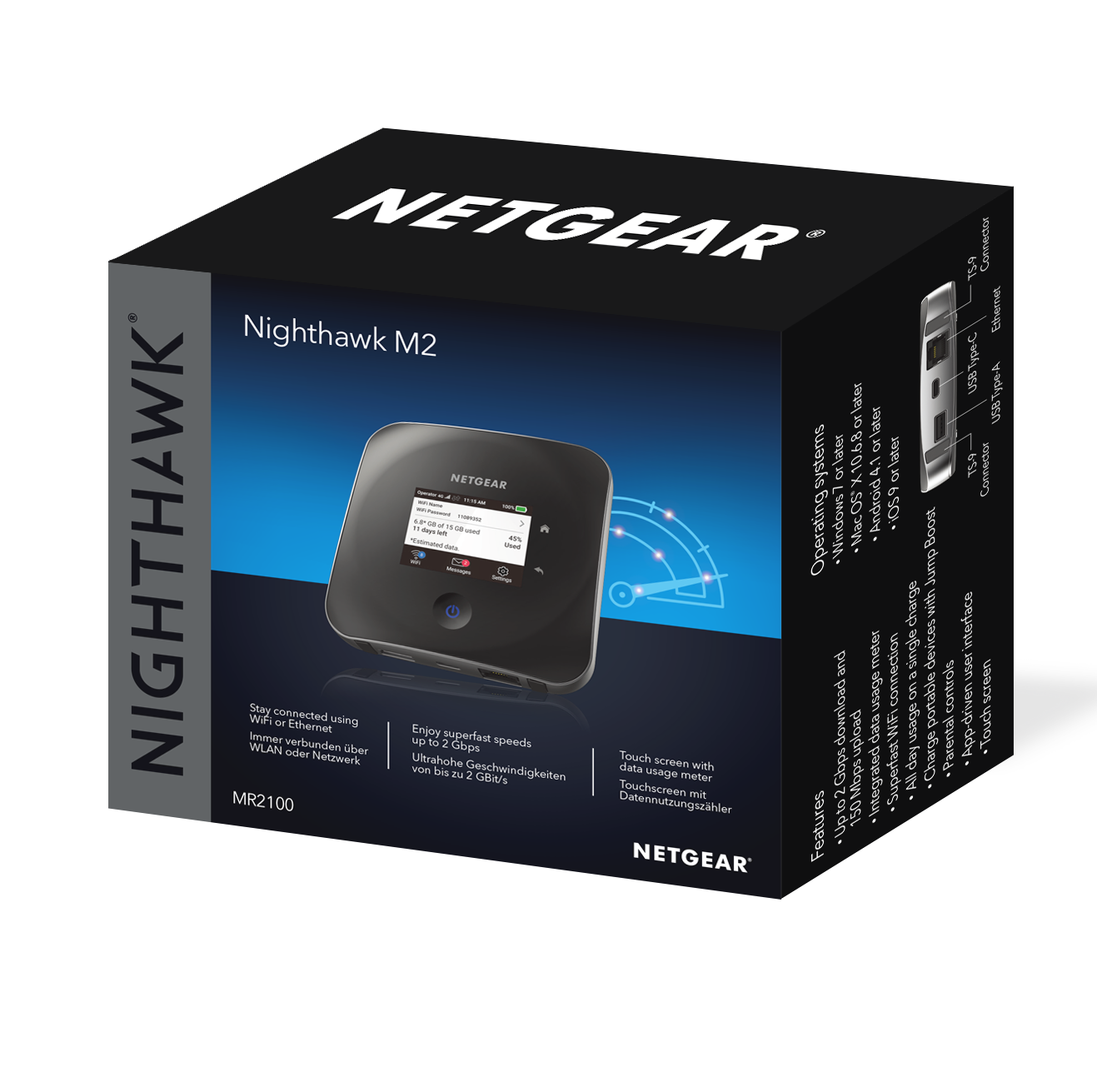 NETGEAR Nighthawk (MR2100) M2 4G LTE 流動熱點路由器