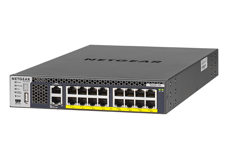 <b>Fully Managed M4300-16X <br>(XSM4316PA) </b><br>16x Multi-Gig | PoE+ 199W
