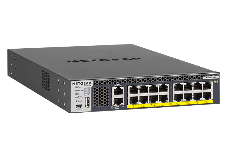 <b>Fully Managed M4300-16X <br>(XSM4316PA) </b><br>16x Multi-Gig | PoE+ 199W