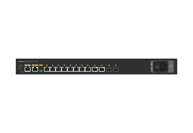 <b>AV Line M4250-10G2F-POE+ <br>(GSM4212P) </b><br>8x1G PoE+ 125W | 2x1G | 2xSFP