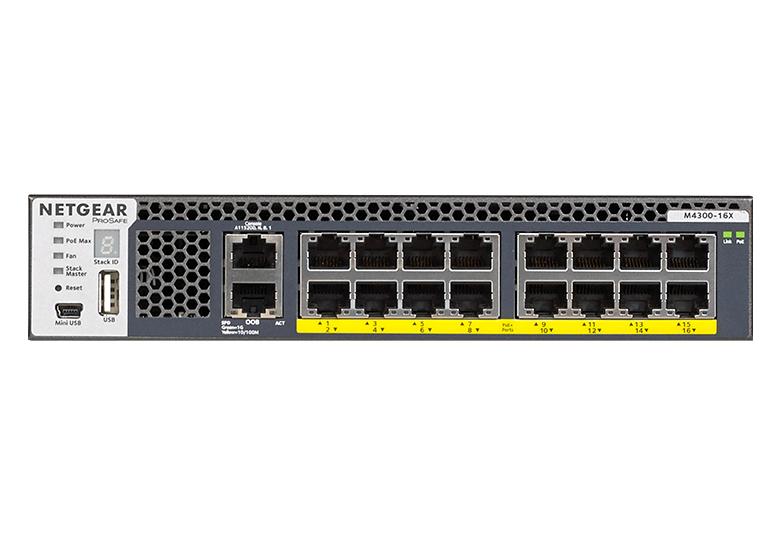<b>Fully Managed M4300-16X <br>(XSM4316PB) </b><br>16x Multi-Gig | PoE+ 500W