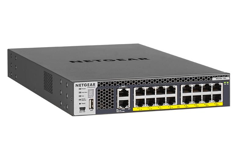 <b>Fully Managed M4300-16X <br>(XSM4316PB) </b><br>16x Multi-Gig | PoE+ 500W