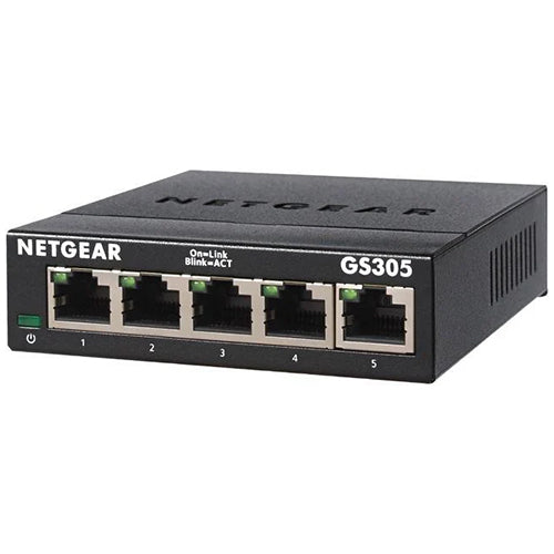 <b>NETGEAR (GS305)</b><br>5埠 千兆非網管交換機