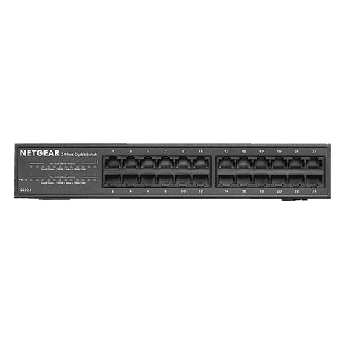 <b>NETGEAR (GS324)</b><br>24埠千兆非網管交換機 | 24-Port | Gigabit Ethernet