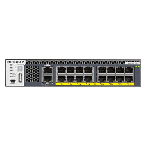 <b>Fully Managed M4300-16X <br>(XSM4316PB) </b><br>16x Multi-Gig | PoE+ 500W