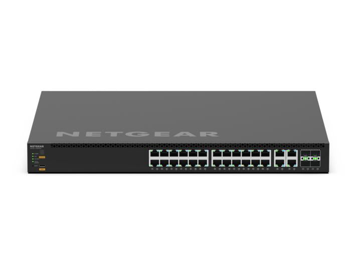 <b>NETGEAR M4350-24M4X4V (MSM4332)</b><br>  | 24x2.5G | 4x10G/Multi-Gig PoE++(522W基座，最高2,520W) | 4xSFP28 25G 管理型交換機