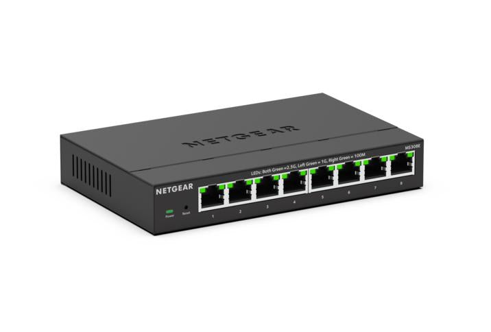 NETGEAR (MS308E) 8-Port 多千兆 (2.5G) Plus 交換機 | 8x2.5G | Web界面管理 | Plus