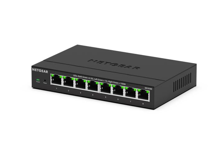 NETGEAR (MS308E) 8-Port 多千兆 (2.5G) Plus 交換機 | 8x2.5G | Web界面管理 | Plus