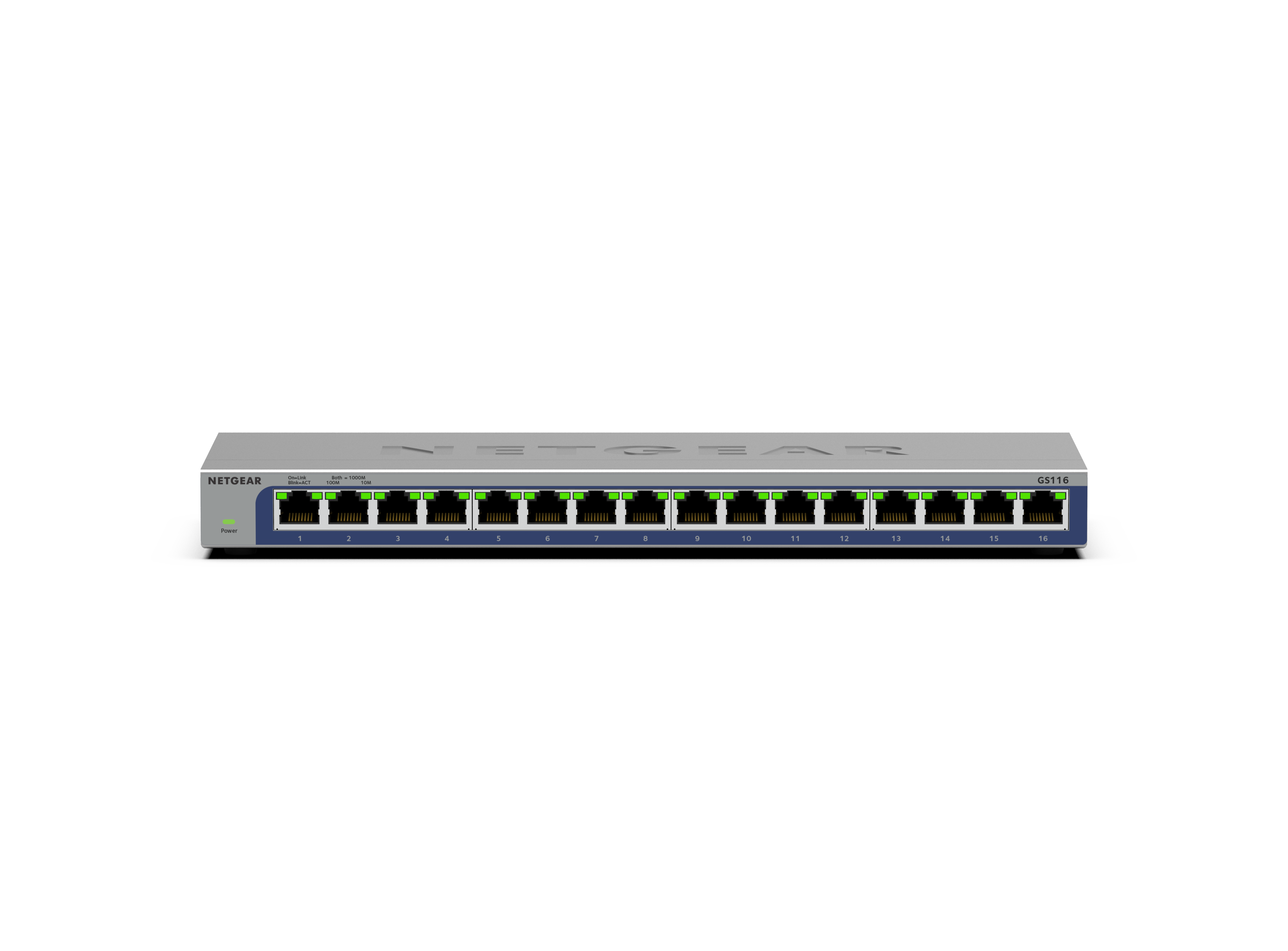 <b>NETGEAR (GS116)</b><br>16埠 千兆非網管交換機 | 16x1G