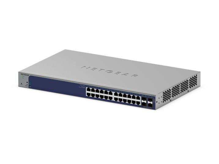 <b>NETGEAR (GS728TXv3)</b><br>24埠 千兆智能網管交換機 | 24x1G | 4 個SFP+ | 含1年Insight訂閱。