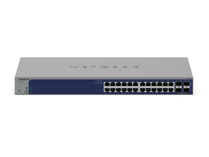 <b>NETGEAR (GS728TXv3)</b><br>24埠 千兆智能網管交換機 | 24x1G | 4 個SFP+ | 含1年Insight訂閱。