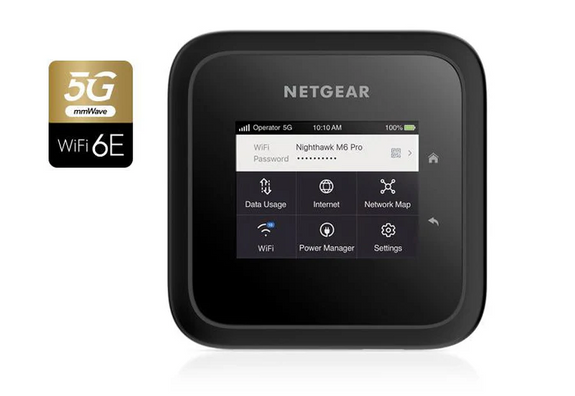 NETGEAR Nighthawk (MR6550) M6 Pro+ 5G mmWave AXE3600 WiFi 6E 流動熱點路由器<br>2.5G LAN | 2.8 吋 LCD