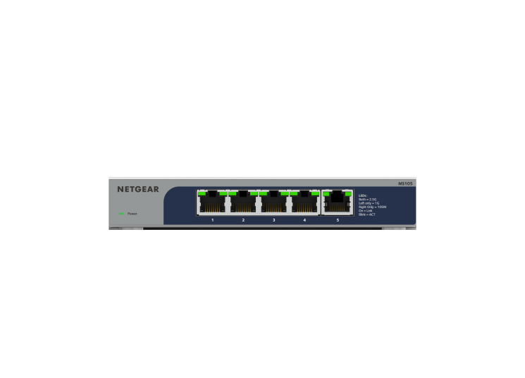 NETGEAR 5-SPEED/Multi-Giga Switch 通過Multi-Giga (5速) 交換機釋放網絡真正潛能，提供高速連