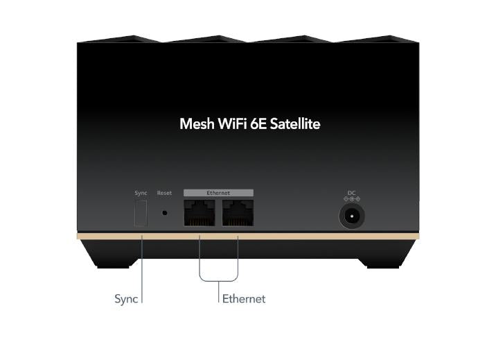 三頻 AXE5700 套裝 (MK92) NETGEAR Nighthawk 三頻 WiFi 6E MESH 系統 (主機+衛星)