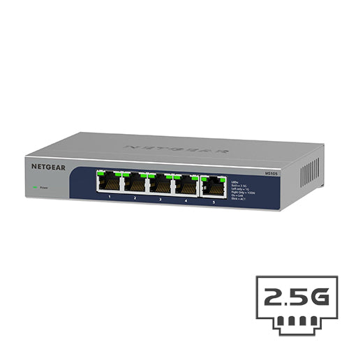 <b>Multi-Gigabit Ethernet Unmanaged (MS105)</b> <br>5x100M/1G/2.5G