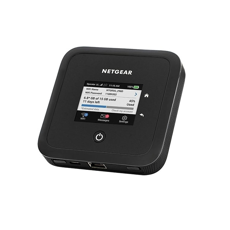 NETGEAR Nighthawk (MR5200) M5 5G Sub 6 AX1800 WiFi 6 流動熱點路由器<br>1G LAN | 2.4 吋 LCD
