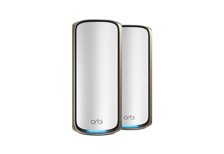 Orbi 970系列四頻WiFi 7 Mesh系統, 白色版 (2件裝)， 贈送 1年NETGEAR Armor (RBE972S)