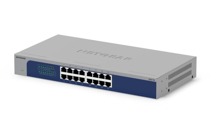 NETGEAR (GS516)</b><br>16埠千兆以太網非網管交換機