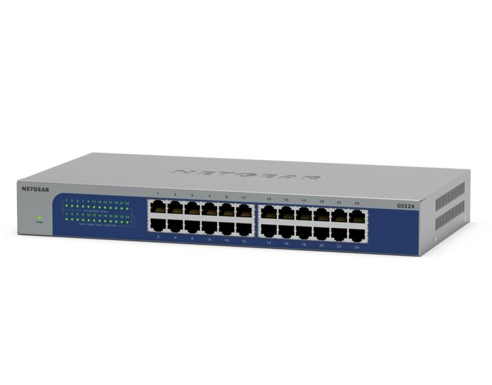 NETGEAR (GS524)</b><br>24埠千兆以太網非網管交換機