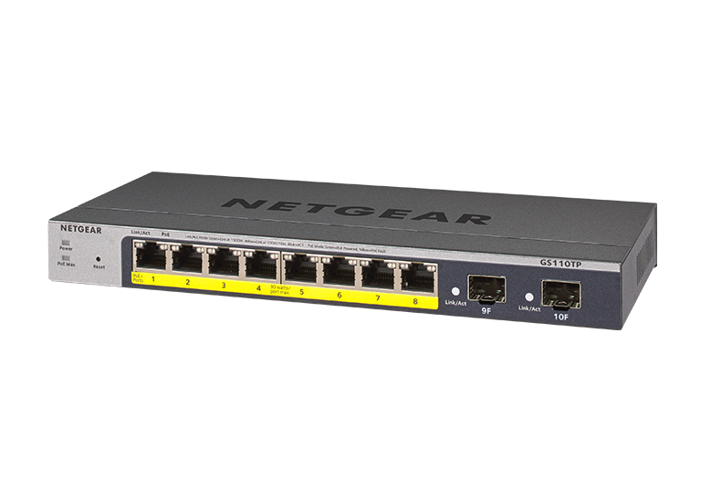 <b>Smart Managed Switch (GS110TPv3) </b><br>8x1G PoE+ 55W | 2xSFP |  Local&Insight管理 (Insight Subscription 需要另行購買)
