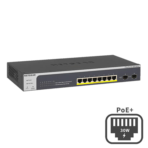 <b>Smart Managed Switch (GS510TLP) </b><br>8x1G PoE+ 75W | 2xSFP | Smart