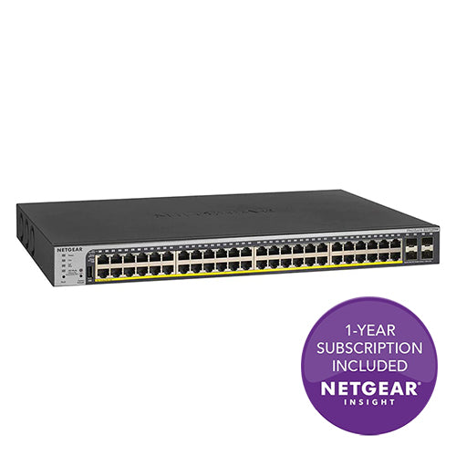 <b>NETGEAR (GS752TPP)</b><br>48埠 千兆智能網管PoE+ 交換機 | 48x1G PoE+ (760W) | 4xSFP | Insight <br>[贈送 1年 Insight 訂閱]