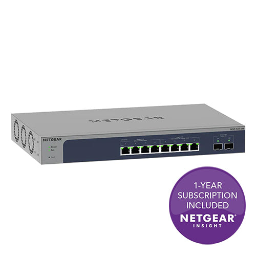 <b>NETGEAR (MS510TXUP)</b><br>8埠 10G/Multi-Gig 智能網管PoE++交換機 | 4x1G/2.5G | 4x10G/Multi-Gig | 2xSFP+ | 8xUltra 60 PoE++ 295W | Insight